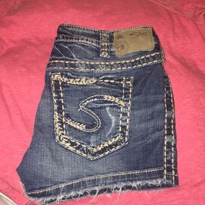 Silver brand jean shorts